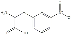 3-硝基-DL-苯丙氨酸 结构式