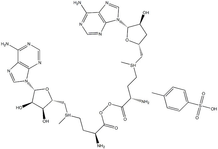 S-ADENOSYL-L-METHIONINE P-TOLUENESULFONATE S-腺苷-L-蛋氨酸 结构式