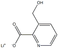 lithium(1+) ion 3-(hydroxymethyl)pyridine-2-carboxylate 结构式