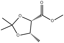 (4S,5S)-2,2,5-Trimethyl-1,3-dioxolane-4-carboxylic Acid Methyl Ester 结构式