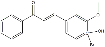 4Bromo-4-Hydroxy-3-MethoxyChalcone 结构式