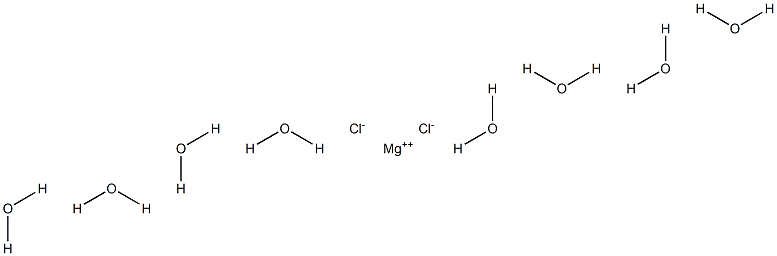 Magnesium chloride octahydrate 结构式