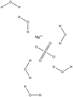 Magnesium sulfate hexahydrate 结构式
