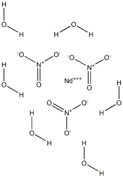 Neodymium(III) nitrate hexahydrate 结构式