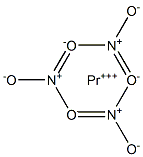 Praseodymium(III) nitrate 结构式