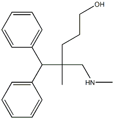 N,2-二甲基-3,3-二苯基丙胺-2-丙醇 结构式