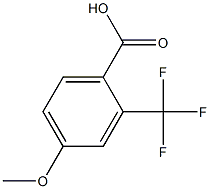 4-Methoxy-2-(trifluoromethyl)benzoic acid 结构式