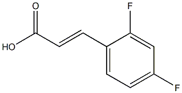 反-2,4-二氟肉桂酸 结构式
