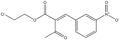 2-(3-硝基苯亚甲基)乙酰乙酸氯乙酯 结构式