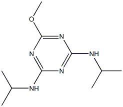 N2-N4-二异丙基-6-甲氧基-1,3,5-三嗪-2,4-二胺 结构式