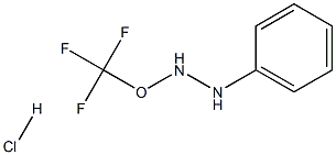 2-三氟甲氧基苯肼盐酸盐 结构式