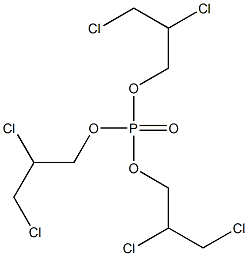 三(2,3-二氯丙基)磷酸酯 结构式