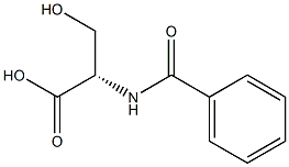 N-苯甲酰丝氨酸 结构式