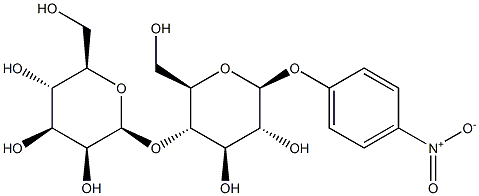 4-Nitrophenyl4-O-(b-D-mannopyranosyl)-b-D-glucopyranoside 结构式