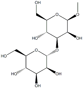 Methyl3-O-(a-D-mannopyranosyl)-b-D-mannopyranoside 结构式