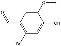 3-Methoxy-4-hydroxy-6-Bromobenzaldehyde 结构式