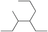 4-Ethyl-3-methylheptane. 结构式