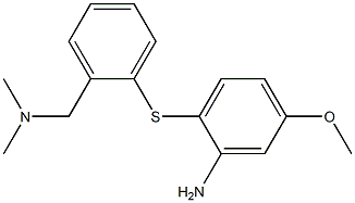 2-(2-dimethylaminomethylphenylsulfanyl)-5-methoxyphenylamine 结构式