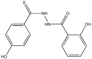 N-salicyloyl-N'-(4-hydroxybenzthioyl)hydrazine 结构式