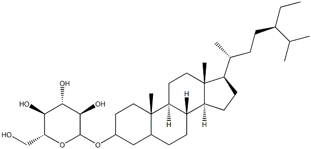 stigmastanol glucoside 结构式