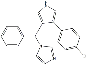 3-(4-chlorophenyl)-4-(alpha-(1H-imidazol-1-yl)phenylmethyl)pyrrole 结构式