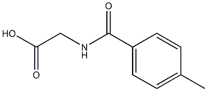 4-methylbenzoylglycine 结构式
