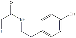 (4-hydroxyphenyl)ethyl iodoacetamide 结构式