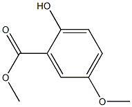 2-羟基-5-甲氧基苯甲酸甲酯 结构式