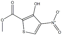 2-甲酸甲酯-3-羟基-4-硝基噻吩 结构式