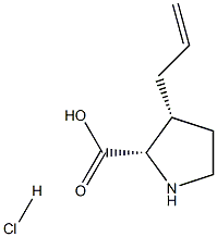 (R)-gamma-allyl-L-proline hydrochloride 结构式