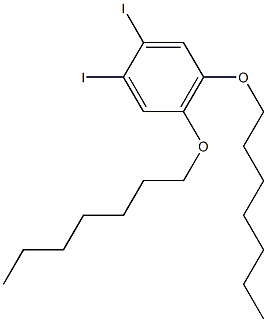 1,2-DIIODO-4,5-(DIHEPTYLOXY)BENZENE 结构式