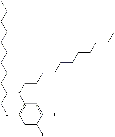 1,2-DIIODO-4,5-(DIUNDECYLOXY)BENZENE 结构式