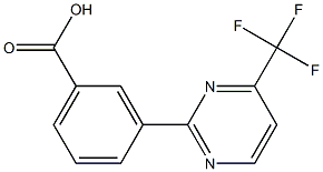 3-(4-(Trifluoromethyl)pyrimidin-2-yl)benzoic acid 结构式