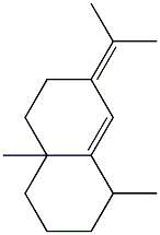 1,4a-dimethyl-7-propan-2-ylidene-1,2,3,4,5,6-hexahydronaphthalene 结构式