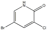 5-Bromo-3-chloro-2-pyridone 结构式