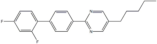 2-(2',4'-Difluorobiphenyl-4-yl)-5- pentylpyrimidine 结构式