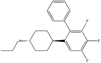 3,4,5-trifluoro-1-(trans-4-propylcyclohexyl)phenyl benzene 结构式