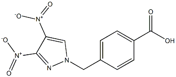 4-(3,4-Dinitro-pyrazol-1-ylmethyl)-benzoic acid 结构式