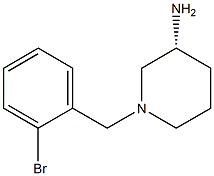 (3R)-1-(2-bromobenzyl)piperidin-3-amine 结构式