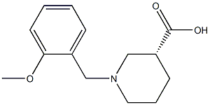 (3R)-1-(2-methoxybenzyl)piperidine-3-carboxylic acid 结构式