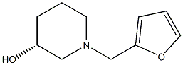(3R)-1-(furan-2-ylmethyl)piperidin-3-ol 结构式