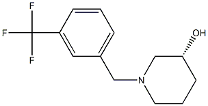 (3R)-1-[3-(trifluoromethyl)benzyl]piperidin-3-ol 结构式