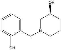 (3S)-1-(2-hydroxybenzyl)piperidin-3-ol 结构式