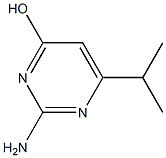 2-amino-6-(1-methylethyl)pyrimidin-4-ol 结构式