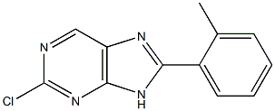 2-chloro-8-(2-methylphenyl)-9H-purine 结构式
