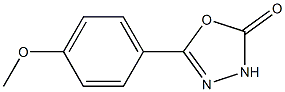 5-(4-methoxyphenyl)-1,3,4-oxadiazol-2(3H)-one 结构式