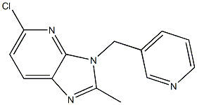 5-chloro-2-methyl-3-(pyridin-3-ylmethyl)-3H-imidazo[4,5-b]pyridine 结构式