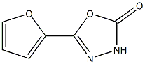 5-furan-2-yl-1,3,4-oxadiazol-2(3H)-one 结构式