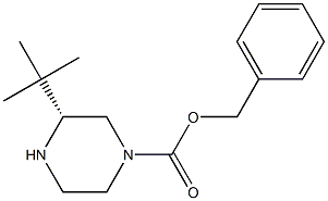 (R)-4-CBZ-2-TERT-BUTYLPIPERAZINE 结构式