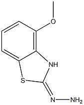 4-METHOXY-2(3H)-BENZOTHIAZOLONEHYDRAZONE 结构式